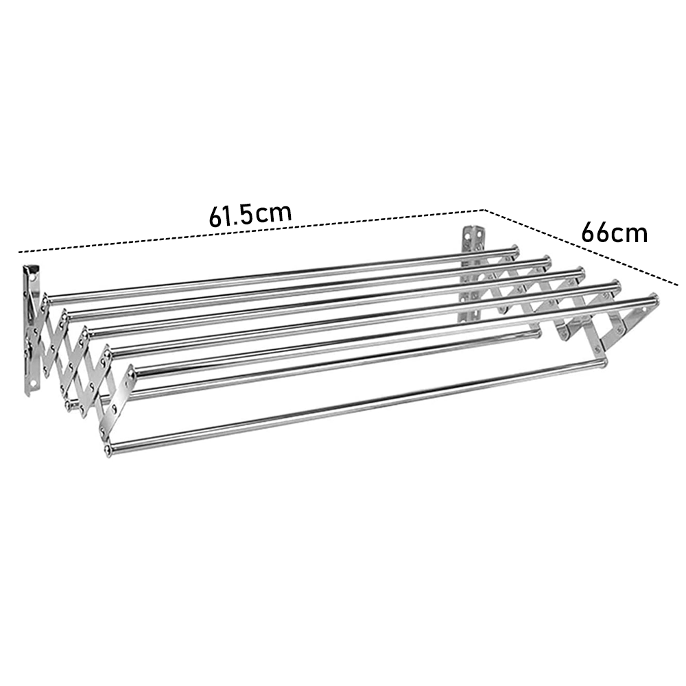 Caravan Clothesline Pull Out | Expanded Clothes Airer 60cm Wide | RV Trailer Parts