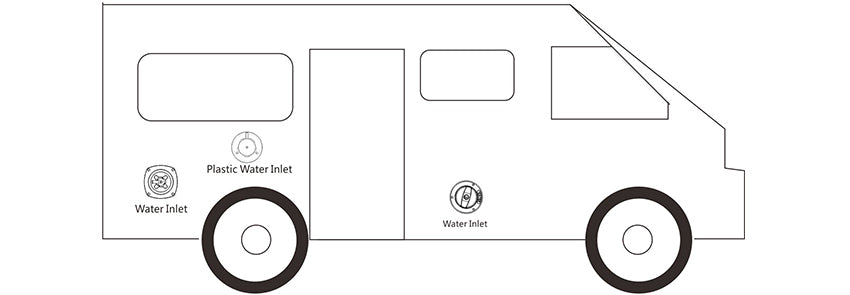 SEAFLO Water Inlet with Lock Camper Trailer, Caravan & RV Motorhome
