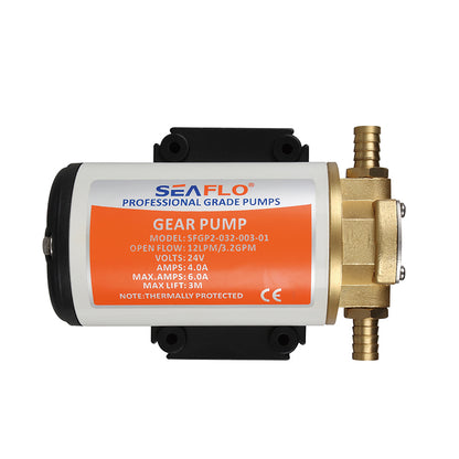 12V/24V 3.2GPM Mini Portable Electric Fuel Diesel Fluid Transfer Gear Pump For Agriculture