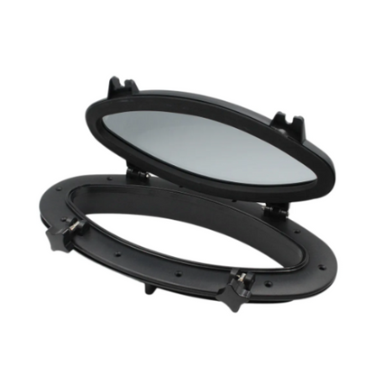 SEAFLO Oval Shape Portholes with 323mm Window (Black/White)