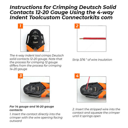 605pcs AU Deutsch DT Connector Plug Kit Crimp Tool